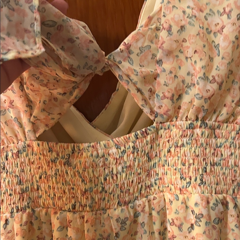Floral Wrap-Front Mini Dress - Picture 9 of 12